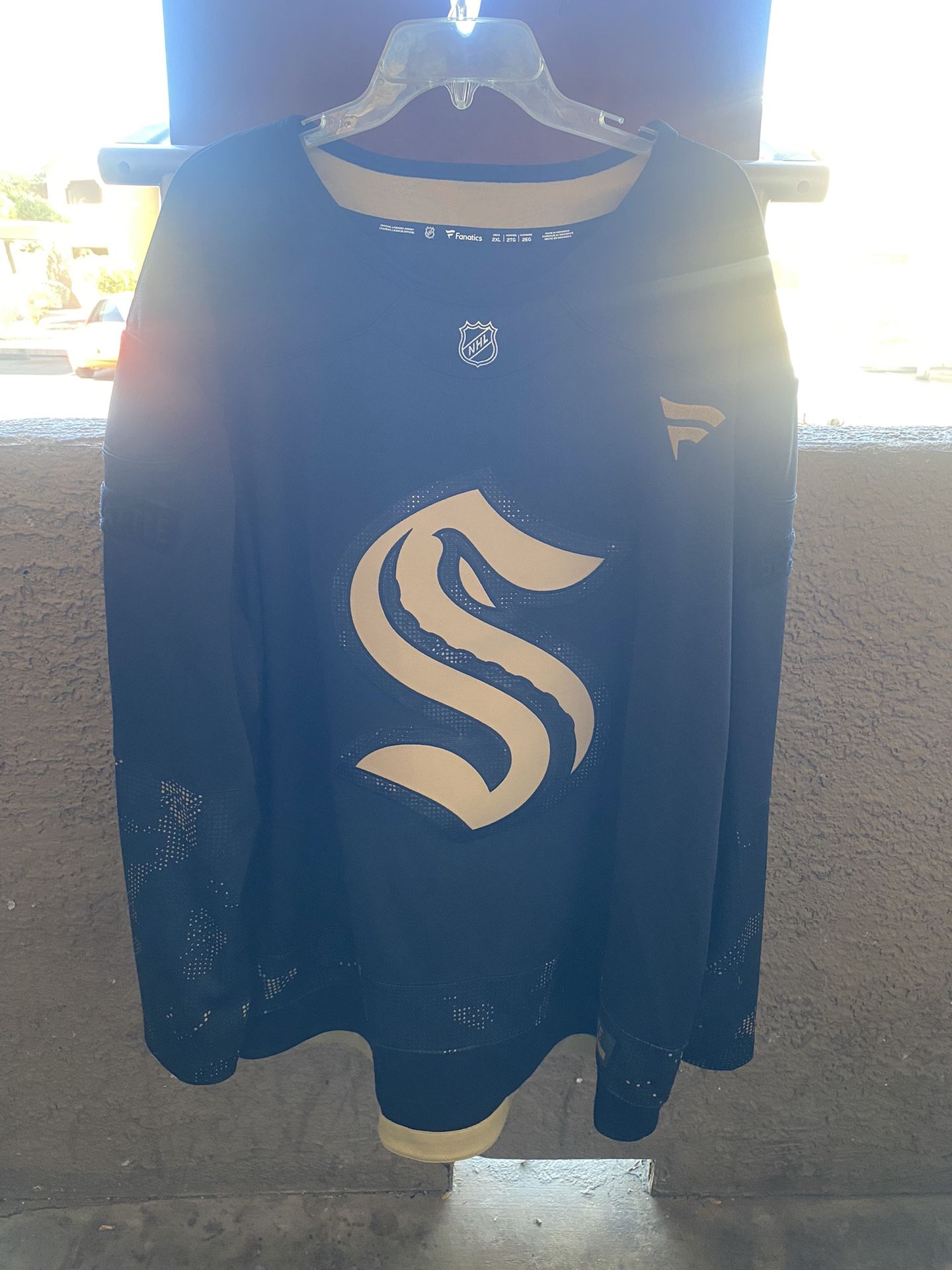 Seattle Kraken Fanatics 2024 Military Appreciation Practice Jersey - Black