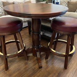 Mikhail Darafeev Billiards Bar Stool and Table Set  Pool Game Room