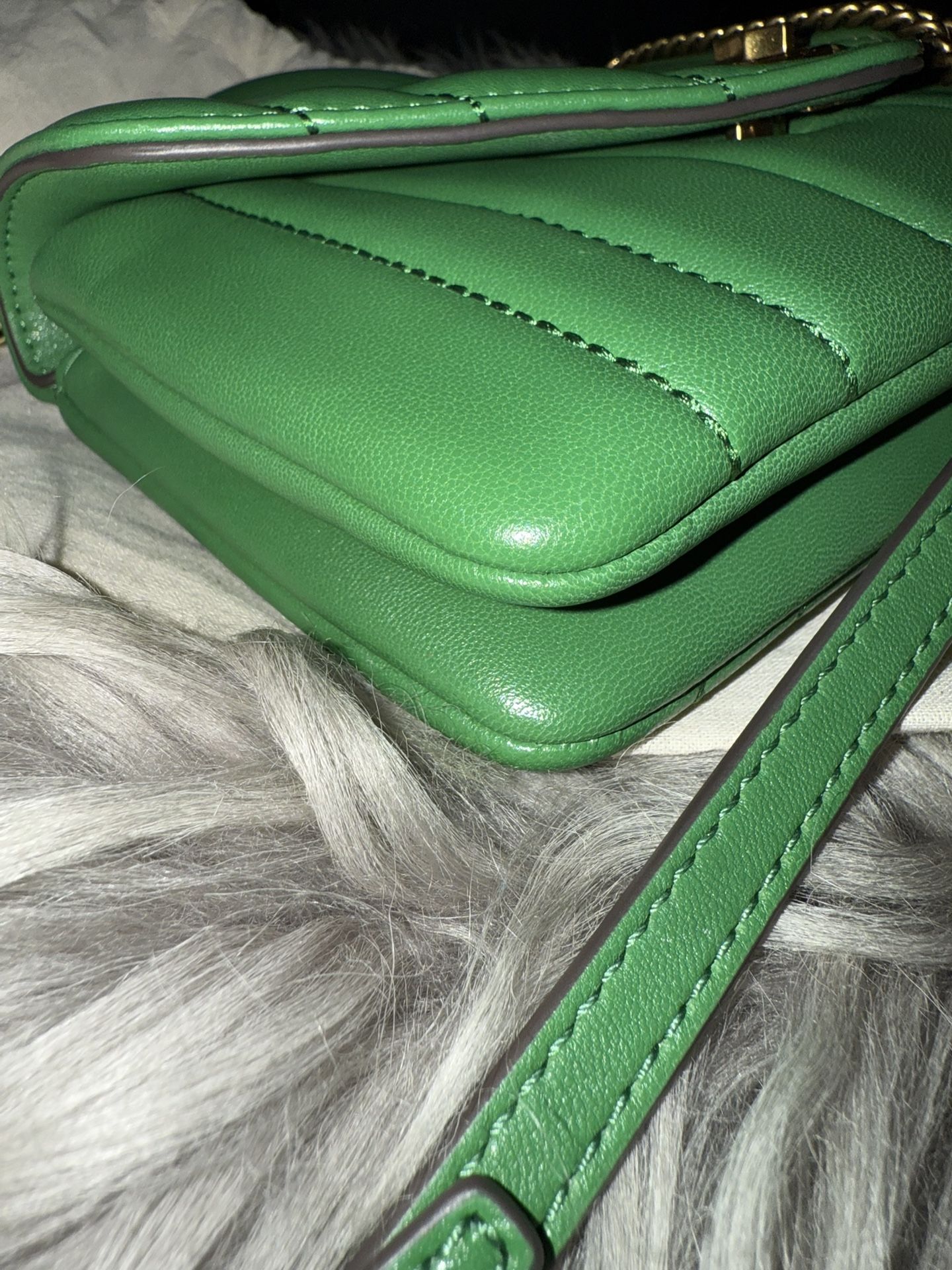 Tory Burch Mini Kira Top Handle Bag Basil color Like new