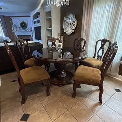 Dining Table Six Chairs 