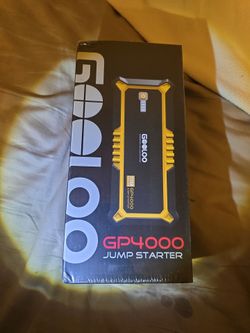 Gooloo gp4000 car jump starter,  in box, unopened