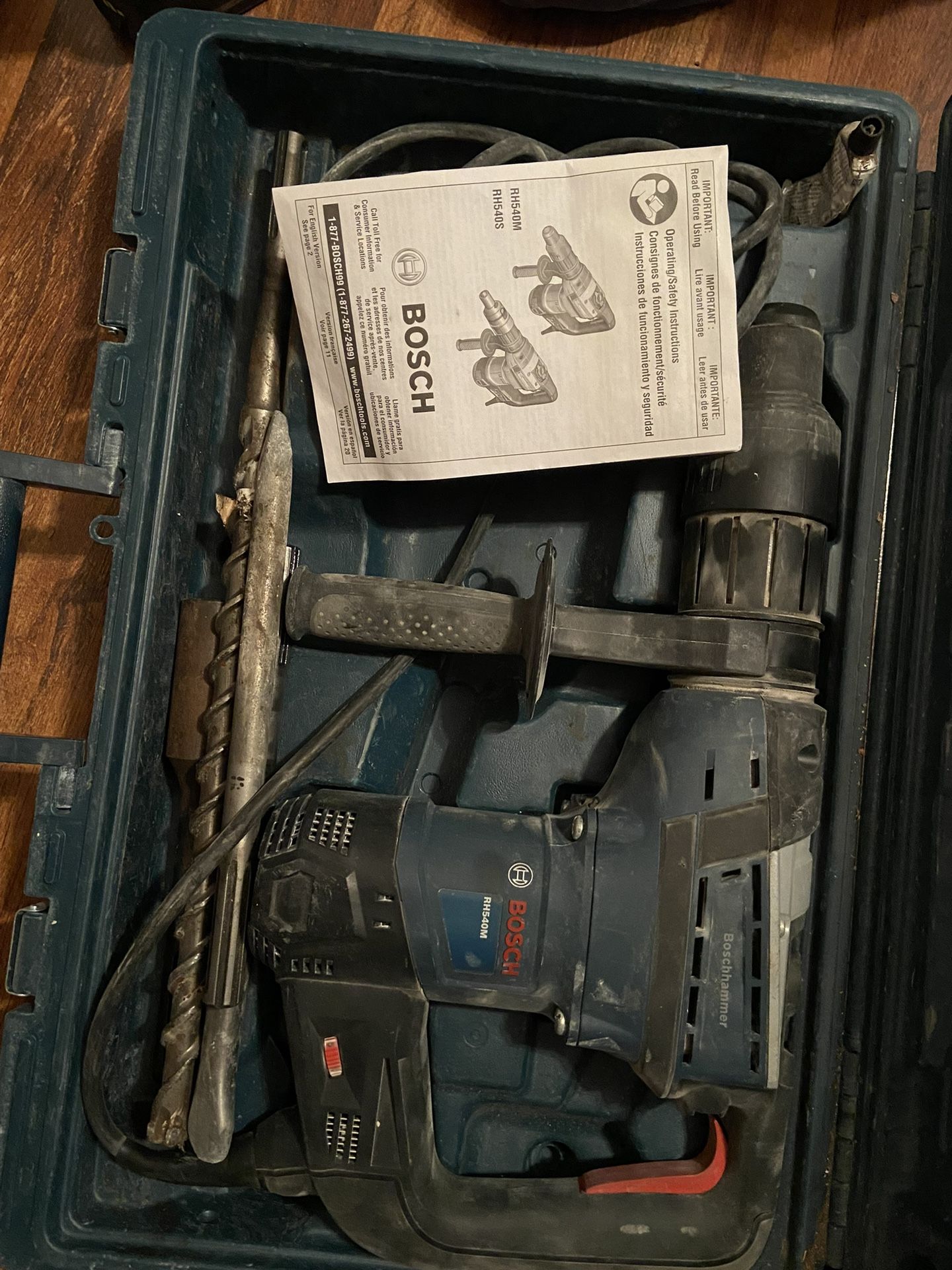 BOSH HAMMER DRILL AND BITS  300.00 