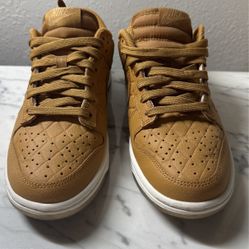 Leather Tan Low Nike Dunks