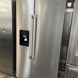Whirlpool Refrigerator Side By Side 36” Width/30”depth/ 70” Height 