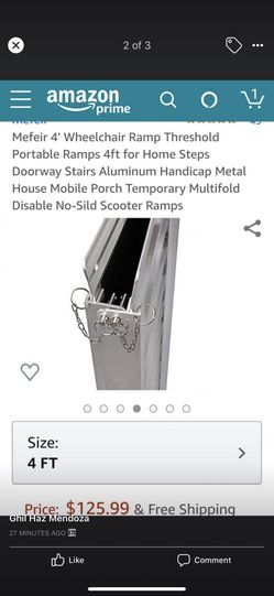 4 ft aluminum wheelchair ramp