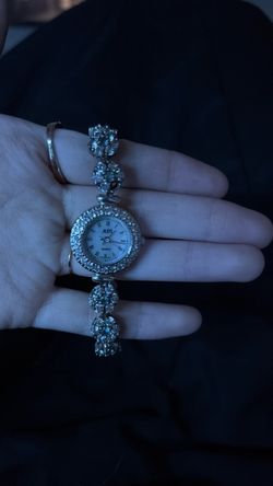Alfi sterling silver quartz watch