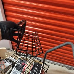 Under Desk Wire Management Thick Black Metal Shelves or Trays or Wall Shelves!