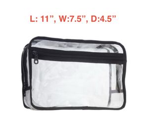 Clear toiletry bag, new