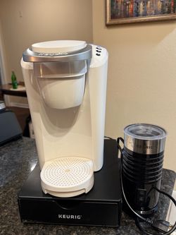 Keurig + milk frother + k-pod holder