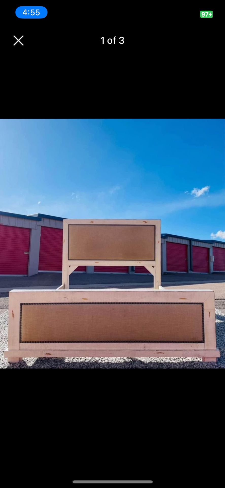 Queen Bedframe w/ Head and Footboard