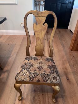6 Vintage REAL WOOD Thomasville Winston Court Collection Dining Chairs