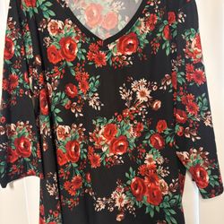Floral Plus Size Blouse