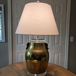 Bauer Brass and Lucite Asian Inspired Lamp Vintage 