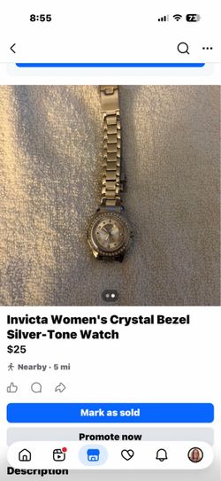 Invicta Women's Crystal Bezel Stainless Steel Watch