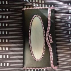 New Pink Jeweled Car Visor Tissue holder