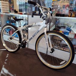 NEW 2026 SE BIG RIPPER 29 ARCTIC WHITE SINGLE SPEED FREESTYLE WHEELIE BMX BIKE