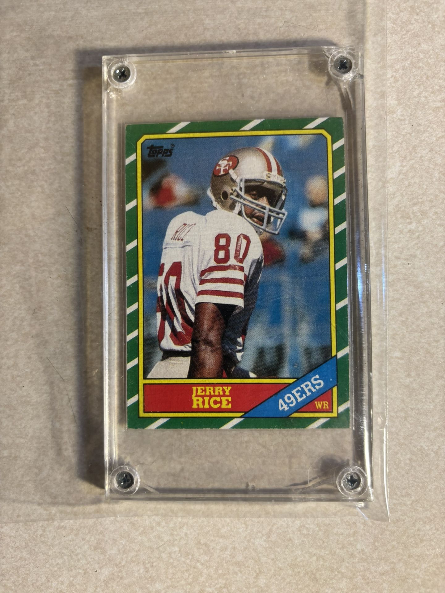 Jerry Rice Football Rookie Card