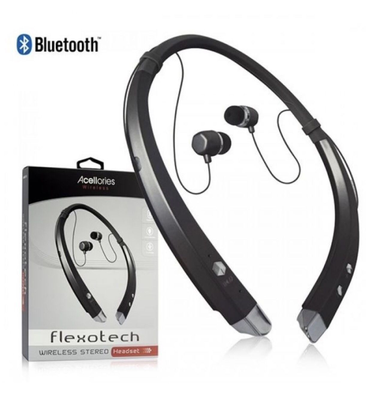 ACELLORIES FLEXOTECH WIRELESS BLUETOOTH STEREO HEADSET-BLACK