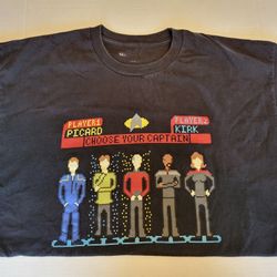 Junk Food Brand Star Trek Tee Computer Game Theme Men's XL