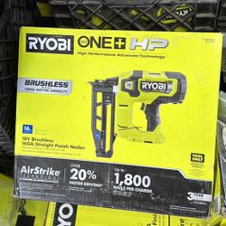 Ryobi 18v Hp 16ga Straight Nailer Tool Only,