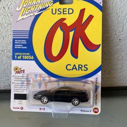 1/64 Johnny Lightning 1997 Pontiac Firebird T/A Trans Am WS6 Black JLSP194 B