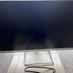  HP 27f 27" Full HD 1080p IPS LED Ultra-Slim Monitor, AMD FreeSync, HDMI & VGA Ports, Natural Silver, Nly 4K HDMI Cable Bundle