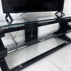 GECKO Modern Glass TV Stand – 3 Tier 