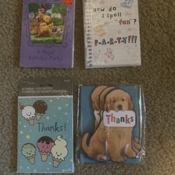 Children’s Birthday Party Invitations and Thank You Notes