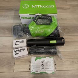 MTKOLA Leaf Blower 2 batteries 450CFM &150MPH