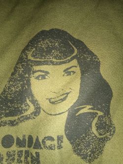 Extremely Rare SLY Bettie Page Military Shirt