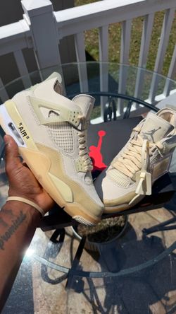 Jordan 4 Off-White Sail 10 Men