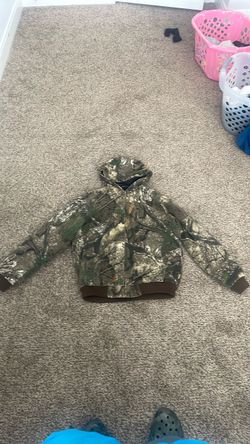 Camo Zip-Up Hoodie Jacket