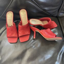 Red Vince Camuto Heels