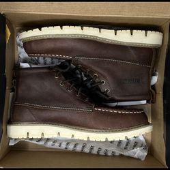 DEWALT Men's Canton 6'' Work Boots - Steel Toe - Walnut Pitstop Size 10.5(W)