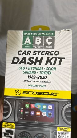 Car stereo dash kit