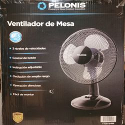 Pelonis 12" 3-speed Oscillating Fan (New)