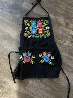 Embroidered apron