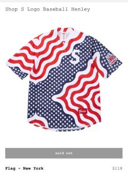 Supreme S logo baseball Henley