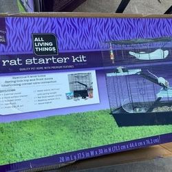 Rat Enclosure/house with accessories - Never used - All Things Living brand