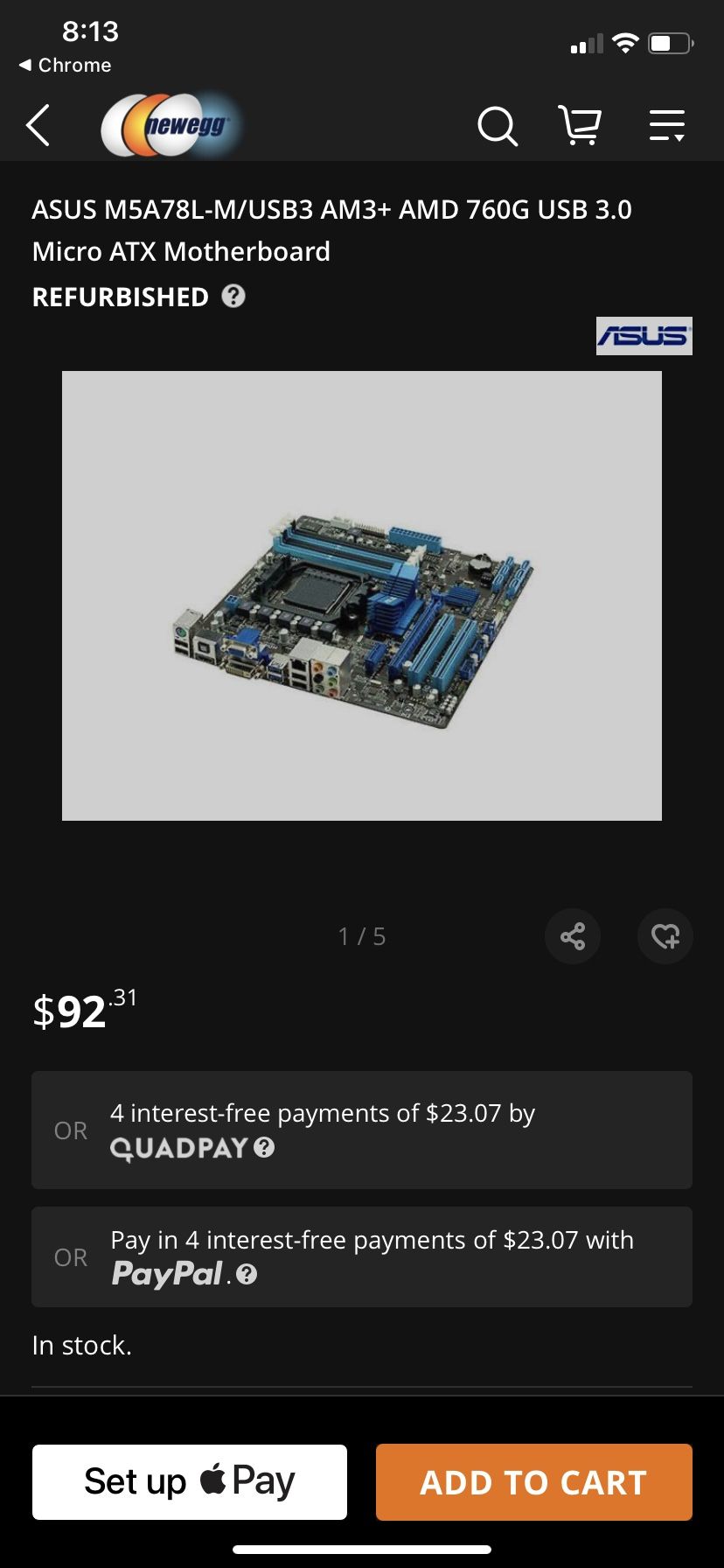 ASUS Motherboard With AMD FX 6300