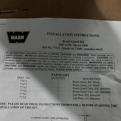 Warn Brush Guard Kit And Trans4mer Grill Guard W/ Winch Mount