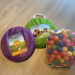 Kids Tunnel, Tent And Ball Pit