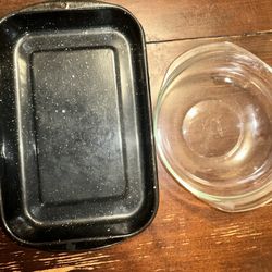 Pyrex Baking Dish And Roasting Pam