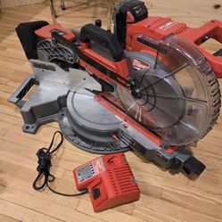 Miter saw cordless 10" double bevel, sliding. 