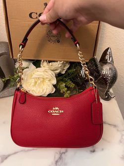 Red coach bag for women