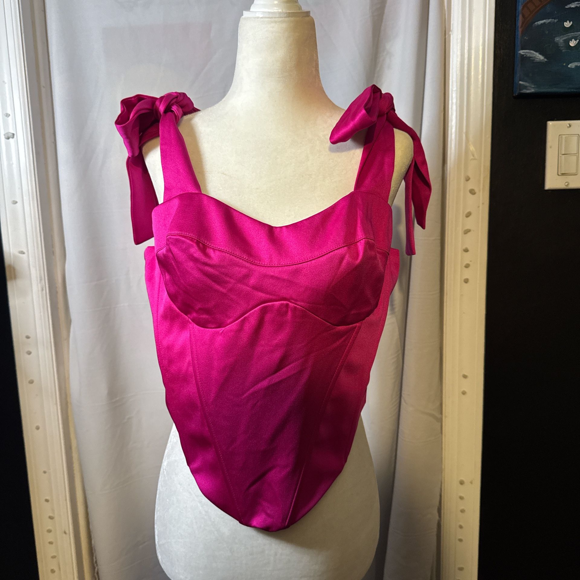 Hot Pink Corset Top