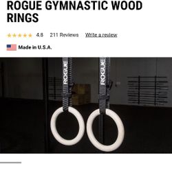 ROGUE GYMNASTIC WOOD RINGS