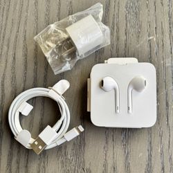 Apple lightning charger with earpods