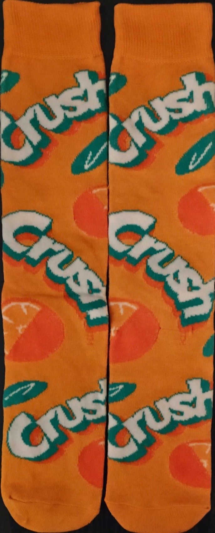 Orange Crush Soda Character Sock
