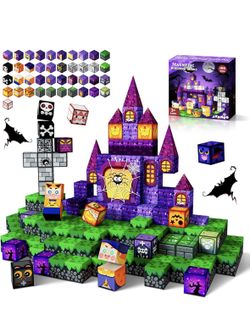 Mystery Castle Magnetic Building Blocks for Children Ages 3 and Up, 100 Pieces